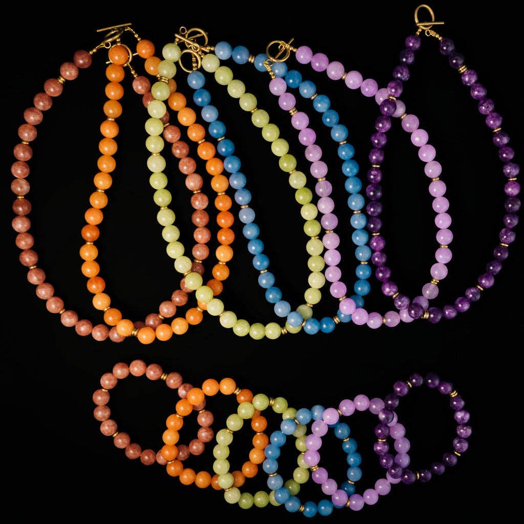 Rally Beaded Bracelet-Purple