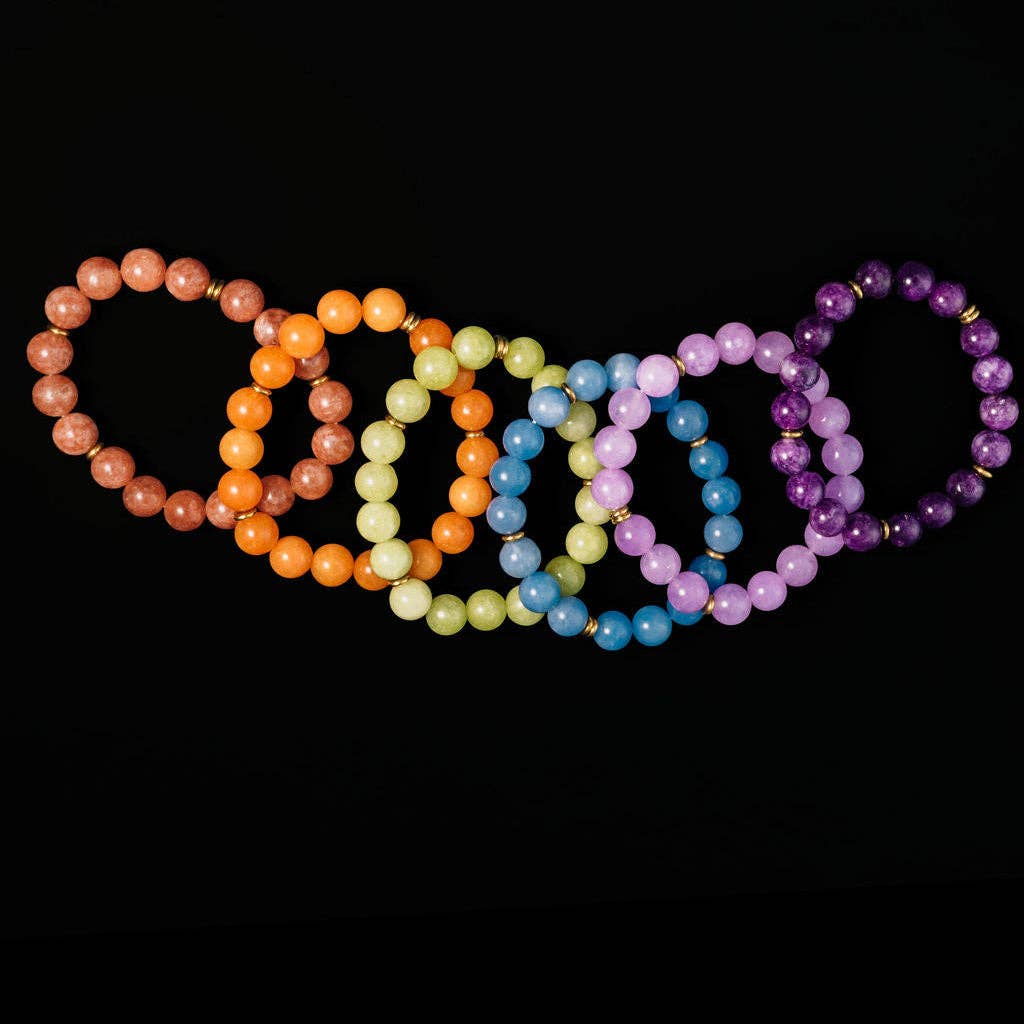 Rally Beaded Bracelet-Purple