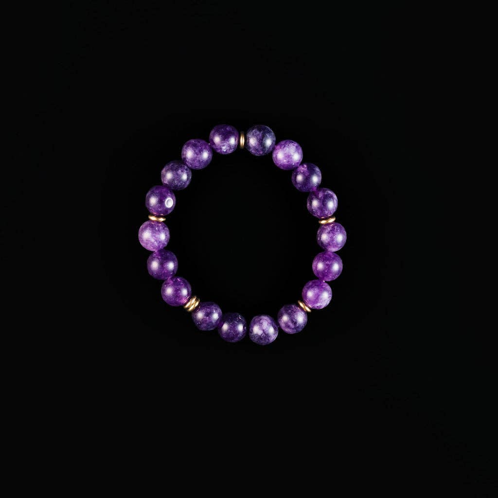 Rally Beaded Bracelet-Purple