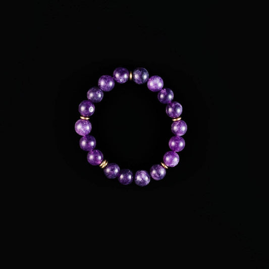 Rally Beaded Bracelet-Purple
